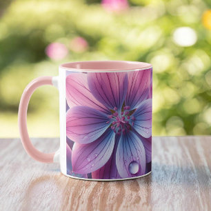 Lilac Pink and Purple Spring Flower Mug