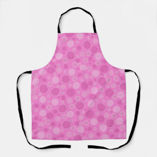 Lilac pink tones with polka dots in retro sixties apron