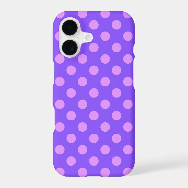 Lilac polka dots on periwinkle (Back)