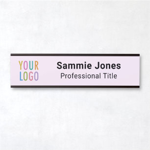 Lilac Purple 2x8 Hanging Name Plate for Office