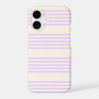 Lilac purple and beige five stripes pattern