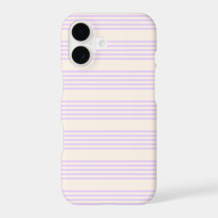 Lilac purple and beige five stripes pattern