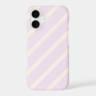 Lilac purple and beige five stripes pattern