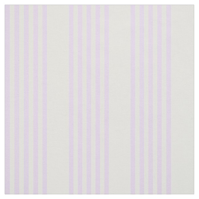 Lilac purple and beige five stripes pattern fabric (Swatch)