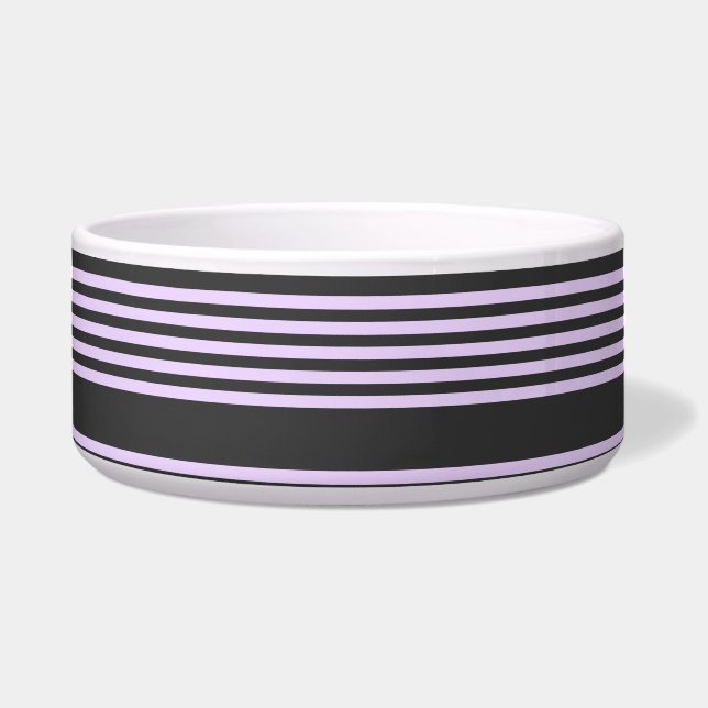 Lilac purple and charcoal five stripes pattern (Front)