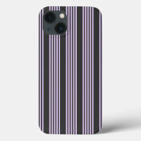Lilac purple and charcoal five stripes pattern