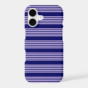 Lilac purple and navy blue five stripes pattern