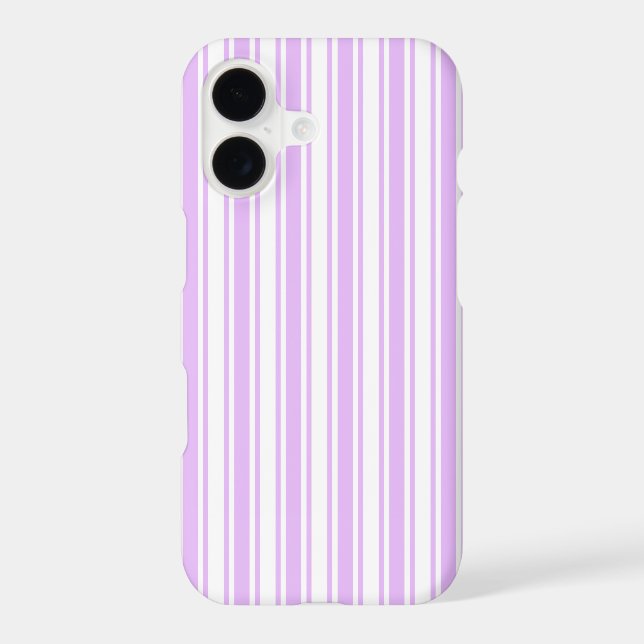 Lilac purple and white candy stripes (Back)