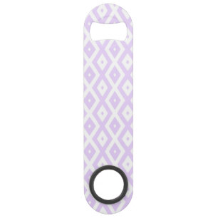 Lilac purple and white diamond pattern