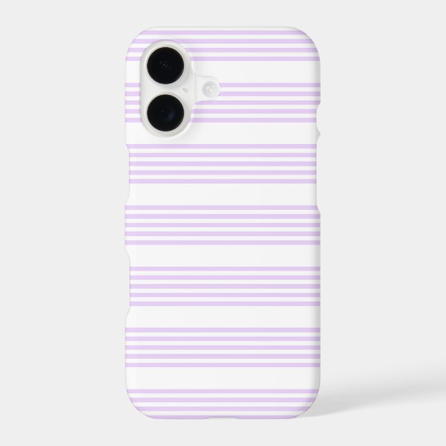 Lilac purple and white five stripes pattern (Back)