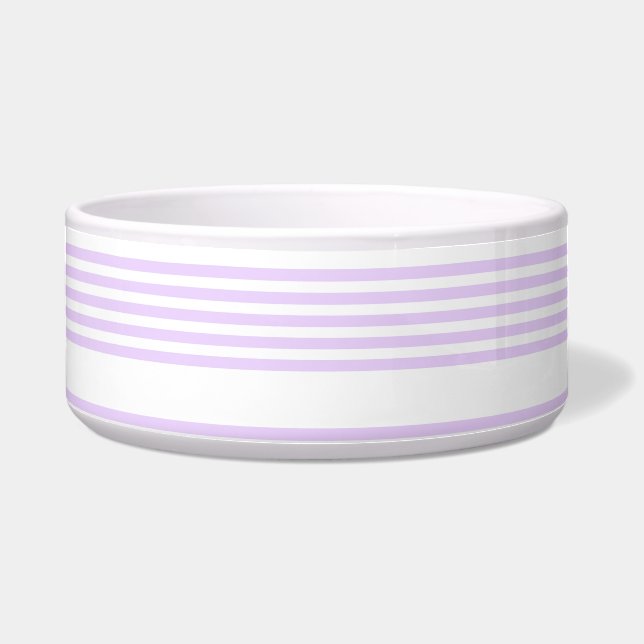 Lilac purple and white five stripes pattern (Front)