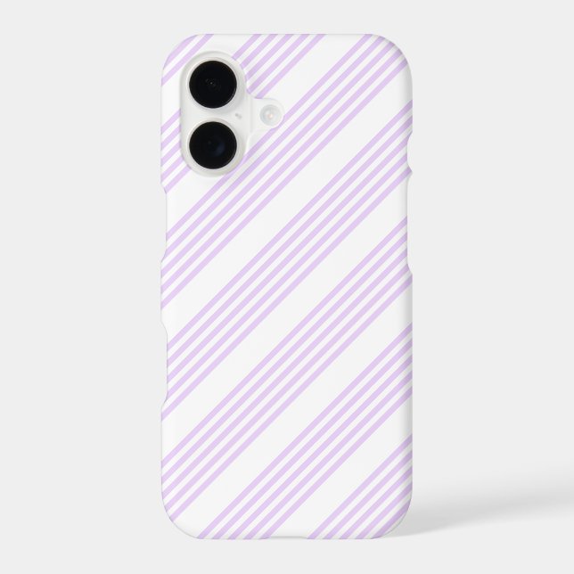 Lilac purple and white five stripes pattern (Back)