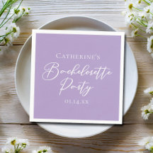Lilac Purple Bachelorette Party Personalised