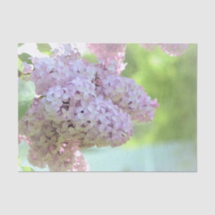 Lilac Purple Floral Watercolor Art Country Design Tissue Paper