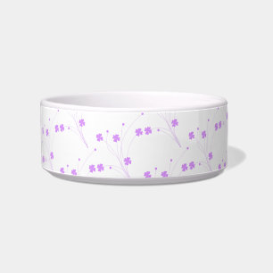 Lilac Purple Flowers, Small Pastel Floral Print Bowl