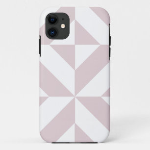 Lilac Purple Geometric Deco Cube Pattern Case-Mate iPhone Case