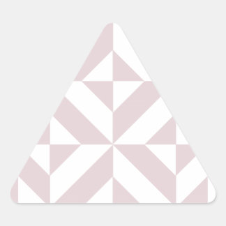 Lilac Purple Geometric Deco Cube Pattern Triangle Sticker