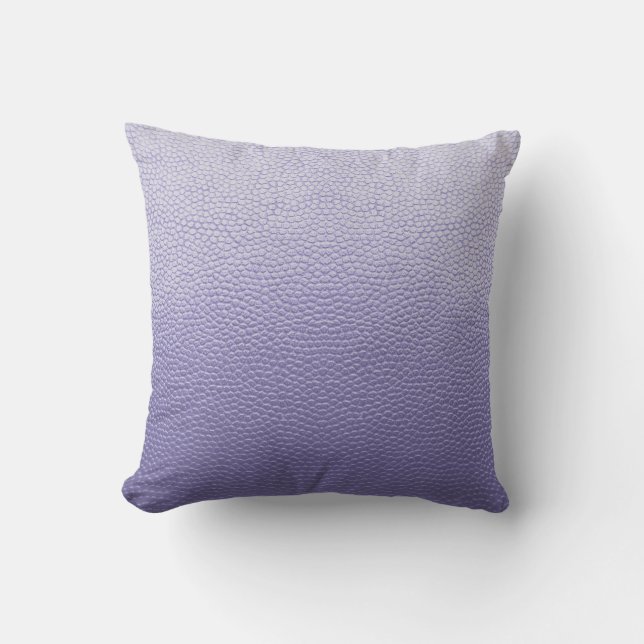 Lilac Purple Leather Cushion (Front)