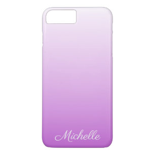 Lilac purple ombre personalised name Case-Mate iPhone case