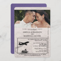 Lilac Purple Philippines Passport Wedding