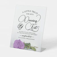 Lilac Purple Rose Dancing Feet Flip Flop Wedding