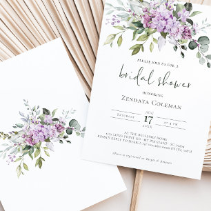 Lilac Sage Green Bridal Shower Invitation