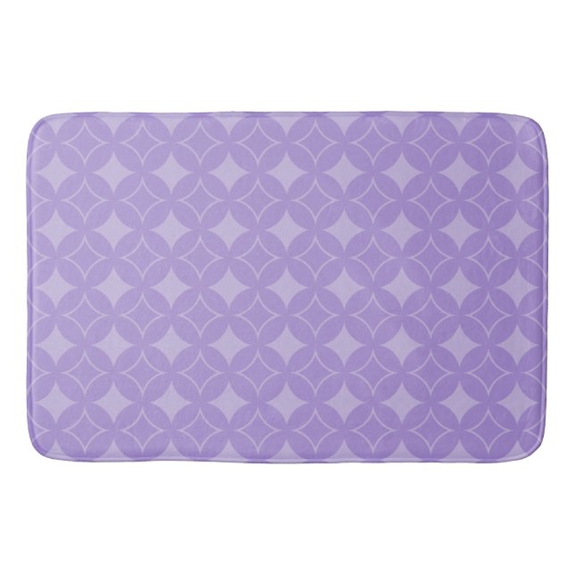 Lilac shippo pattern bath mat (Front)