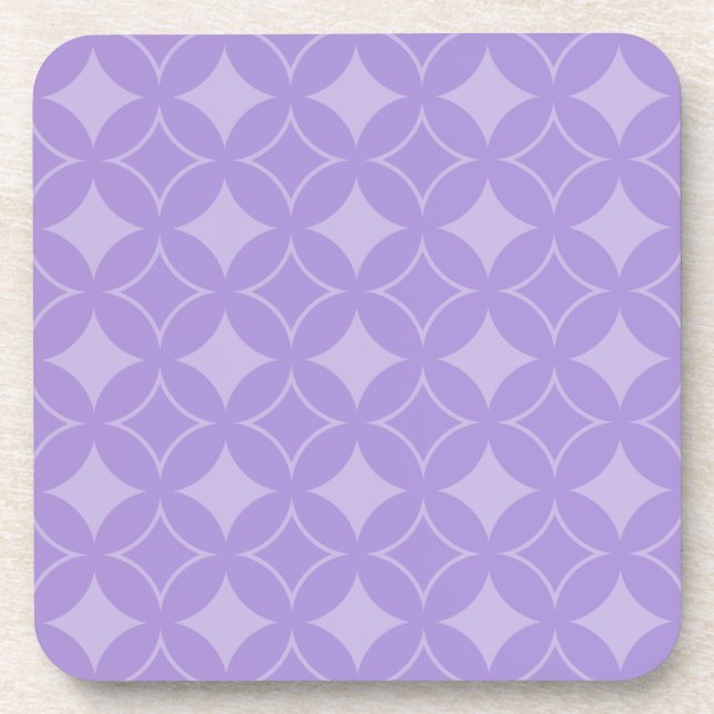 Lilac shippo pattern coaster (Front)