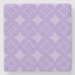 Lilac shippo pattern stone coaster