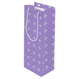 Lilac shippo pattern wine gift bag