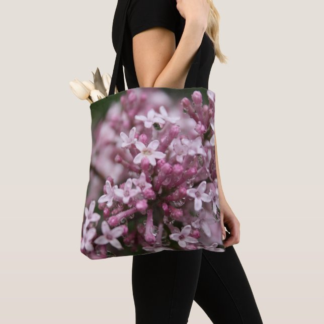Lilac Shoulder Canvas Bag (Close Up)