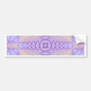 Lilac Silk Abstract Two Christmas Gift Bumper Sticker