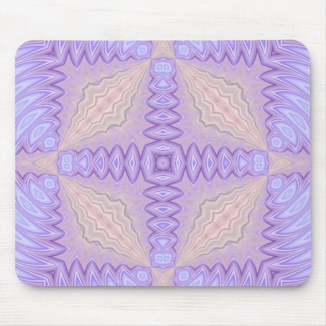 Lilac Silk Abstract Two Christmas Gift Mouse Pad (Front)
