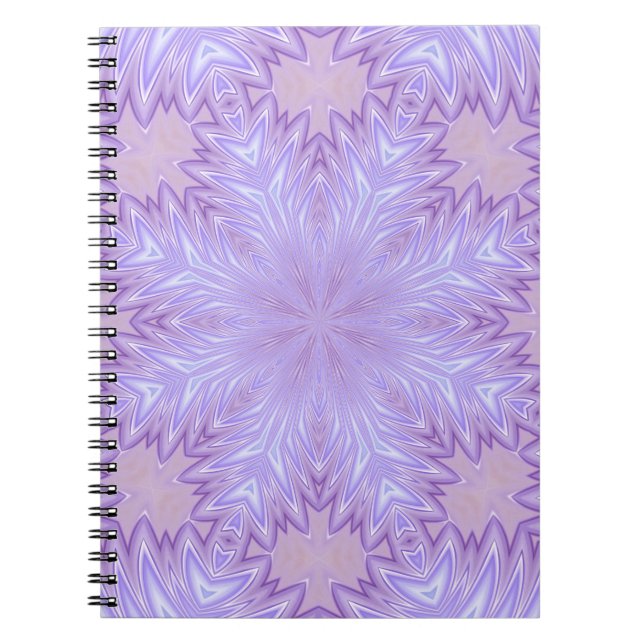 Lilac Silk Christmas Abstract Spiral Notebook (Front)