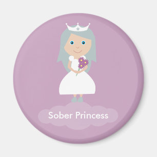 Lilac Sober Princess magnet