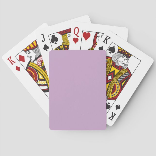 Lilac Solid Colour Playing Cards (Back)