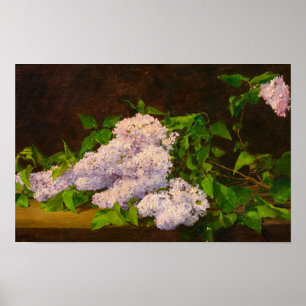 Lilac Spray, 1890 by Albert Anker Poster