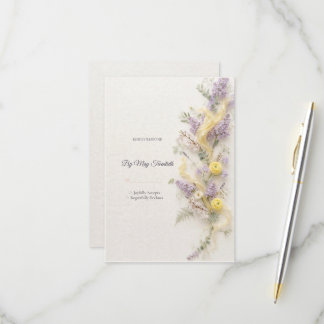 Lilac Spring Garden RSVP Card