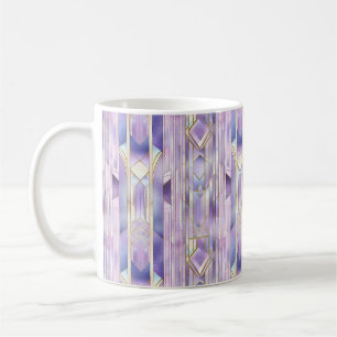 Lilac Stained Glass Elegance Coffee Mug