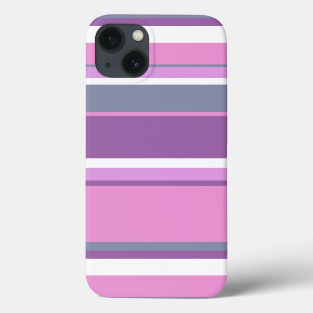 Lilac stripes Case-Mate iPhone case (Back)