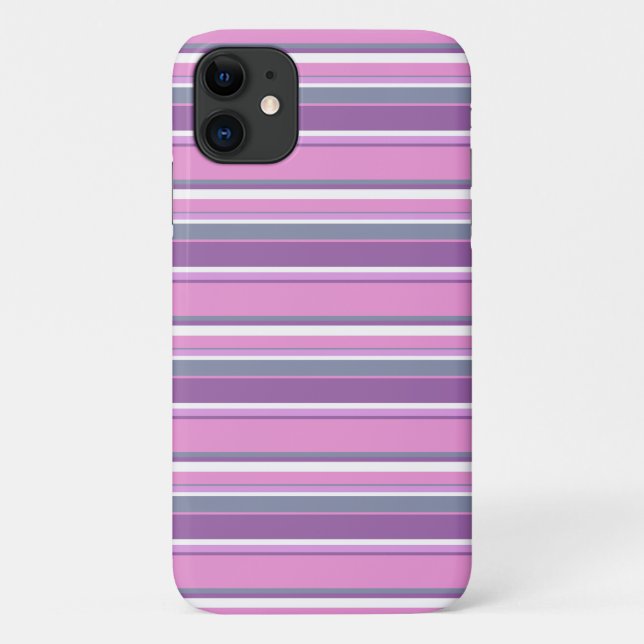 Lilac stripes Case-Mate iPhone case (Back)