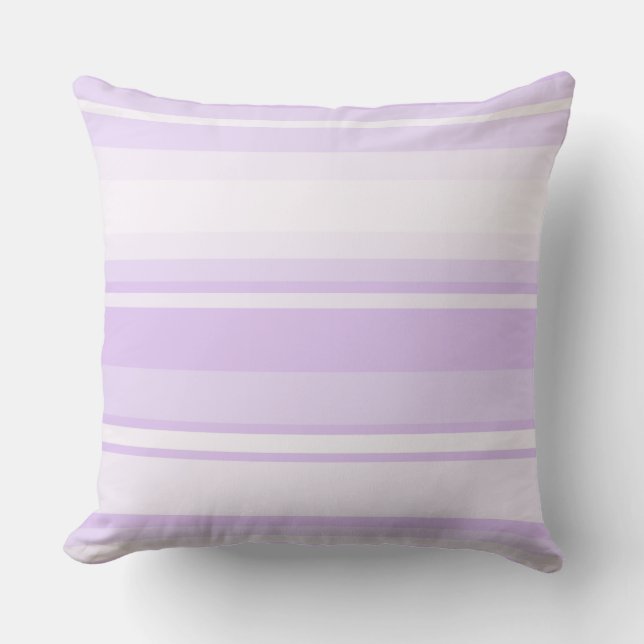 Lilac stripes cushion (Front)