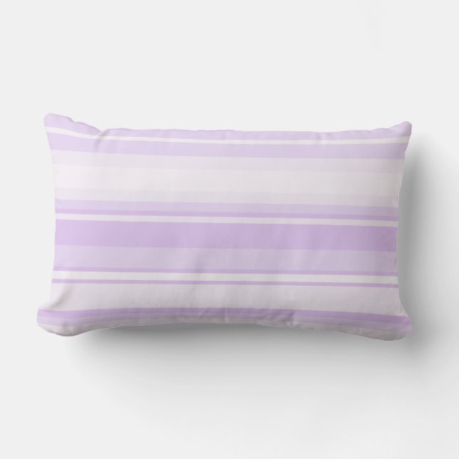 Lilac stripes lumbar cushion (Front)