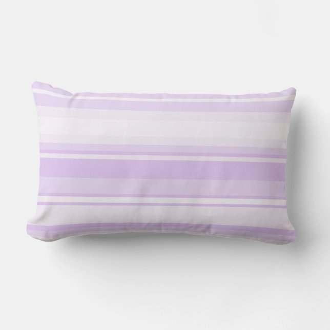 Lilac stripes lumbar cushion (Front)