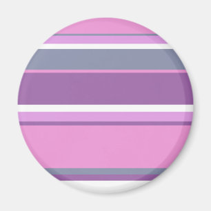 Lilac stripes magnet