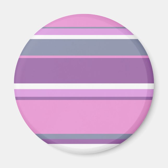 Lilac stripes magnet (Front)
