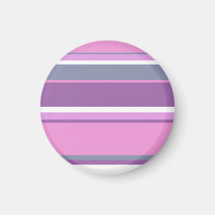 Lilac stripes magnet