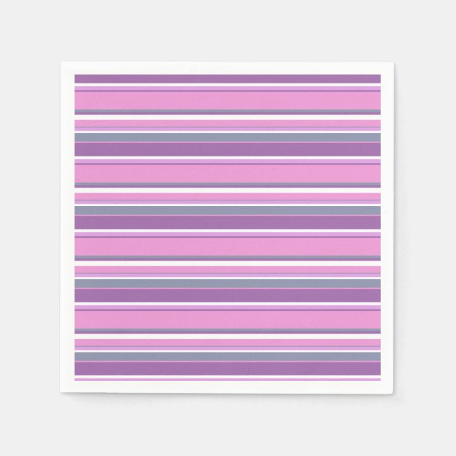 Lilac stripes napkin (Front)