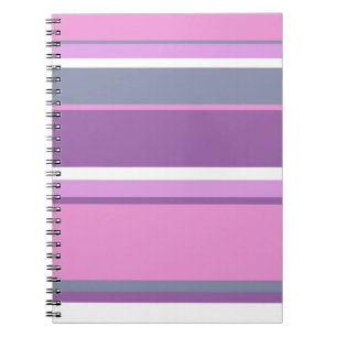 Lilac stripes notebook