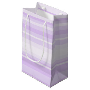 Lilac stripes small gift bag